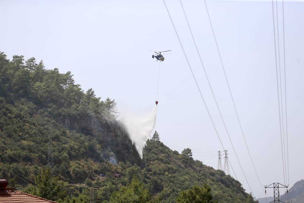 Fethiye'deki orman yangını söndürüldü - Resim: 5